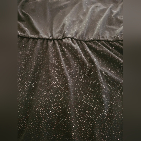 Ellen Tracy Black gold glitter Stretch Sleeveless Midi Dress-Size Large - Picture 4 of 5